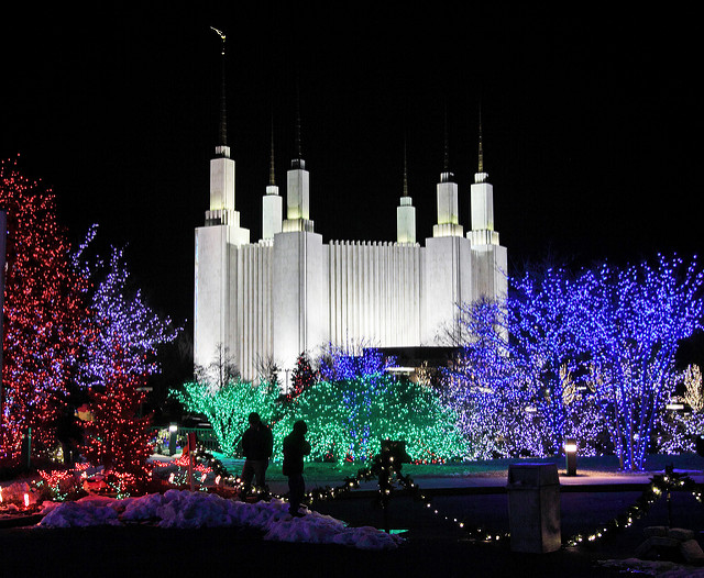 Christmas at the Mormon Temple